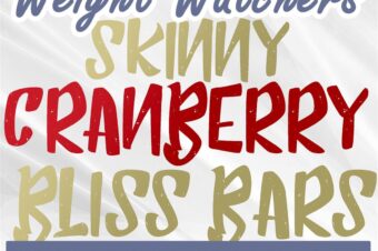 Skinny Cranberry Bliss Bars