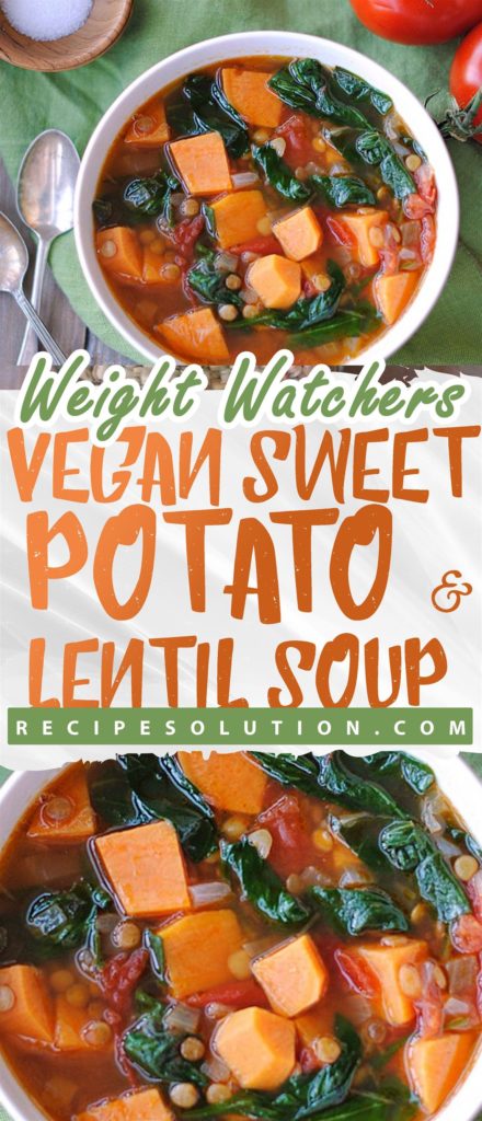 Vegan Sweet Potato and Lentil Soup