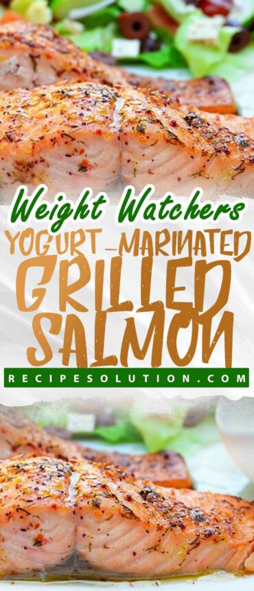 YOGURT-MARINATED GRILLED SALMON