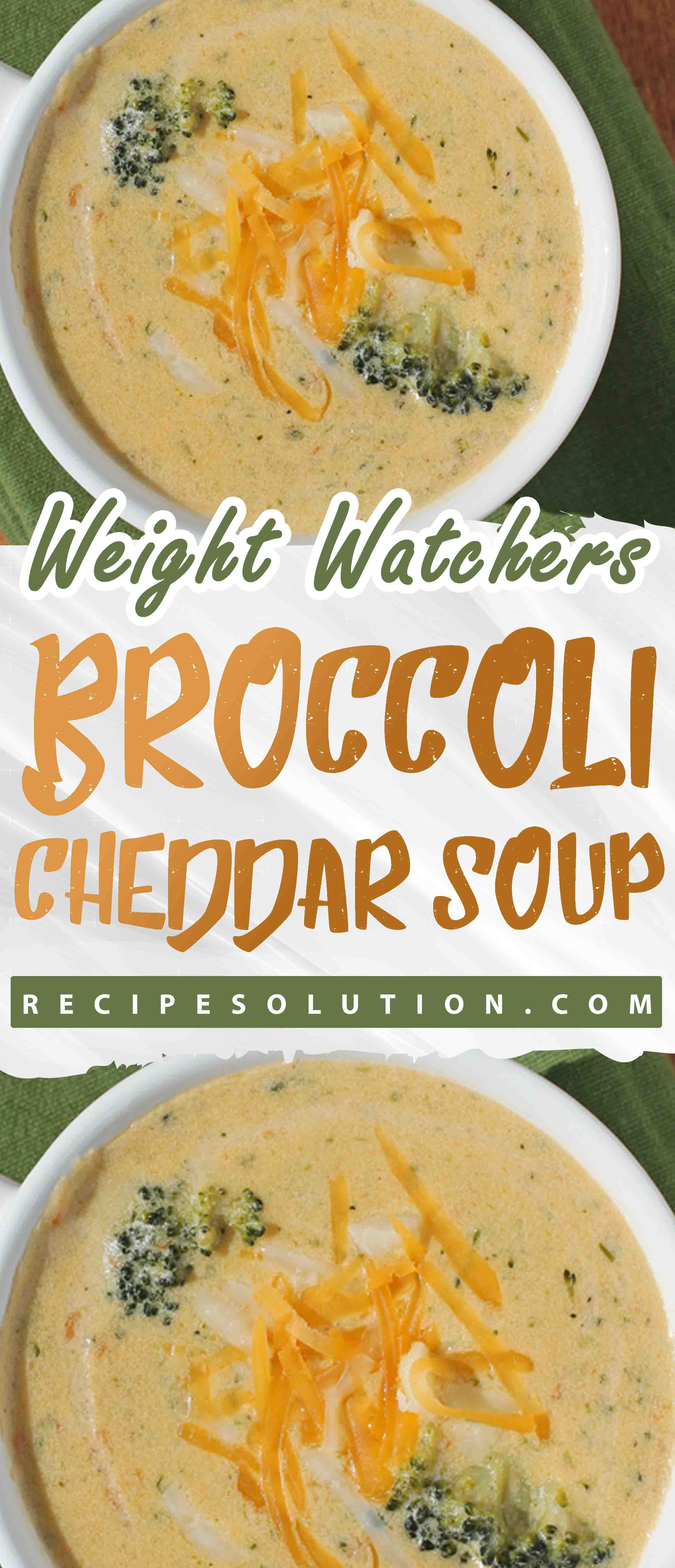 BROCCOLI CHEDDAR SOUP { 2 SMARTPOINTS (FREESTYLE) } - Pioneer COOKERY 2025 | +1000 Best Pioneer Healthy Recipes