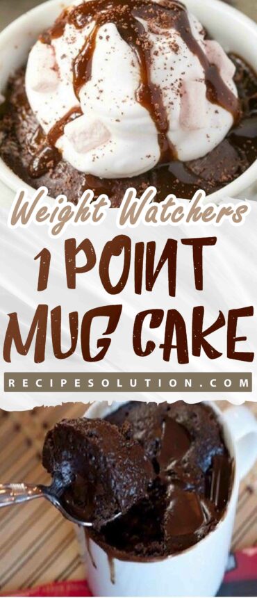 { WEIGHT WATCHERS ONE POINT } MUG CAKE