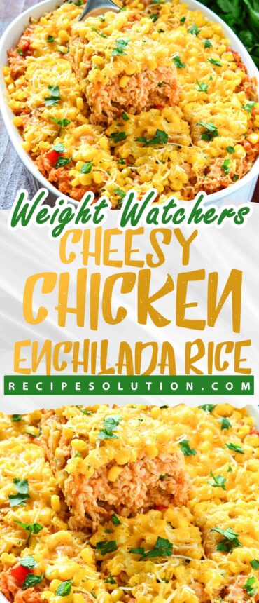 Cheesy Chicken Enchilada Rice