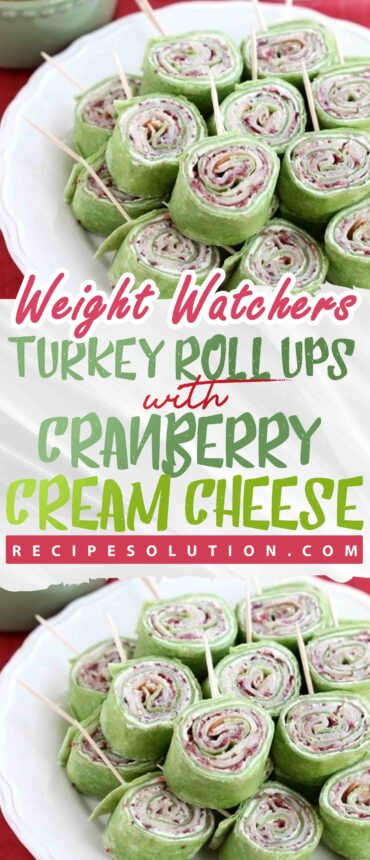 TURKEY ROLL UPS WITH CRANBERRY CREAM CHEESE