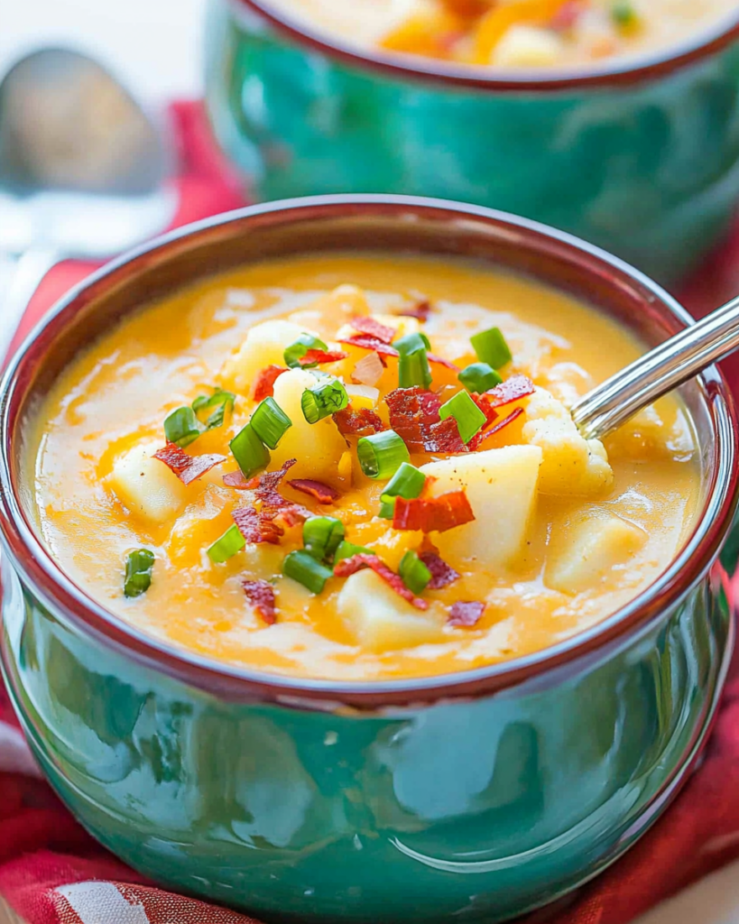 Slow Cooker Potato Cauliflower Soup Recipe