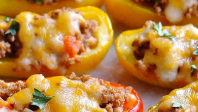 Skinny Bell Pepper Nacho Boats