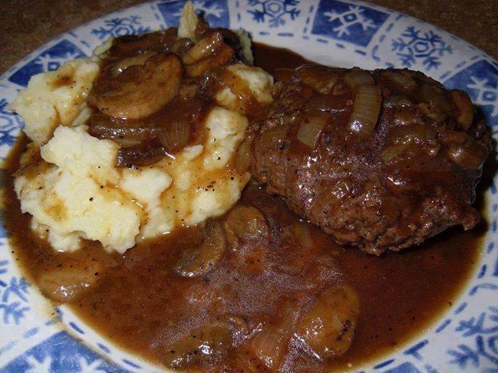 Hamburger Steak with Onions and Gravy - Pioneer COOKERY 2025 | +1000 Best Pioneer Healthy Recipes