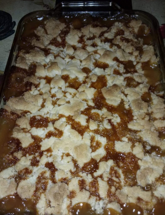 Easy Caramel Apple Cobbler Dump Cake Recipe