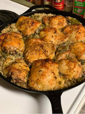 Oven Baked Chicken and Rice Casserole 