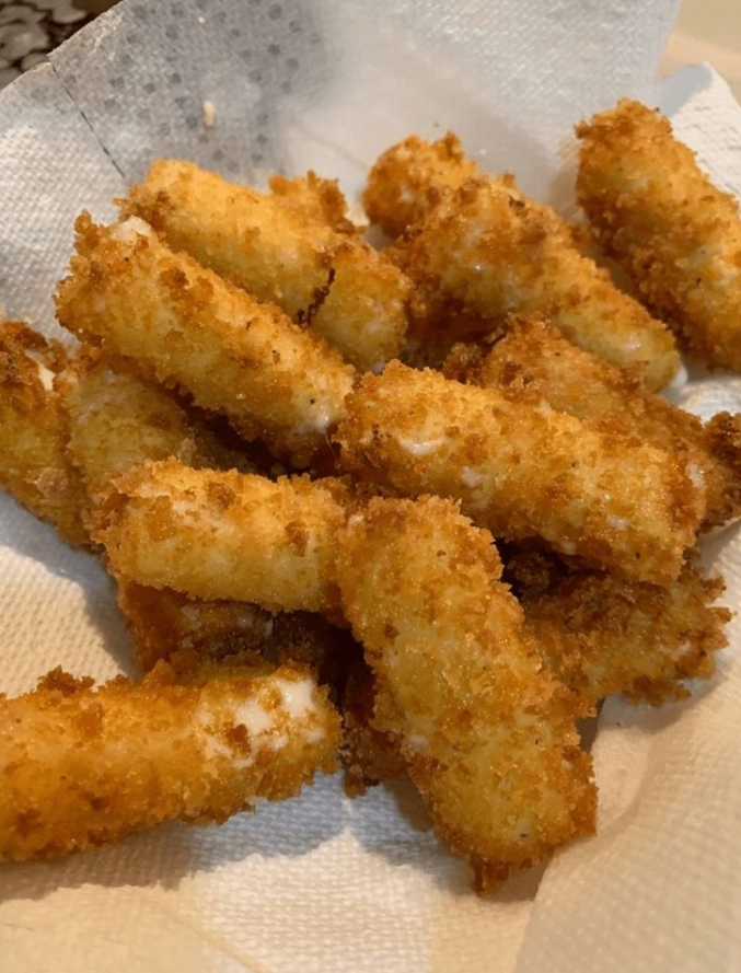 Homemade Fried Mozzarella Sticks