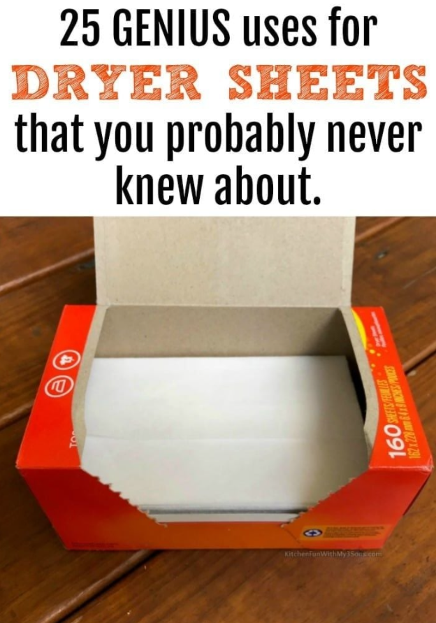 25 CLEVER USES FOR DRYER SHEETS YOU NEED TO KNOW