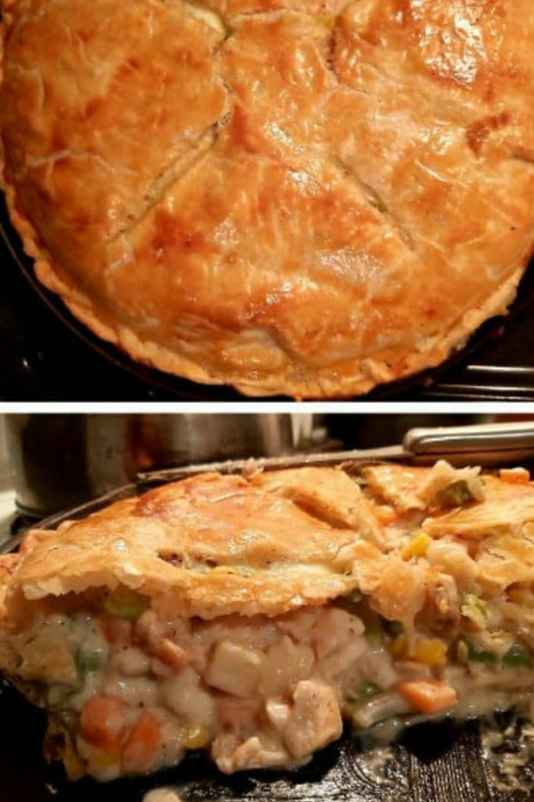 Chicken Pot Pie with Homemade Crust