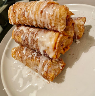 Peach Cobbler Eggrolls