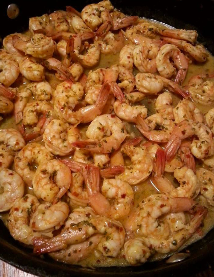 LEMON BUTTER BAKED SHRIMP 