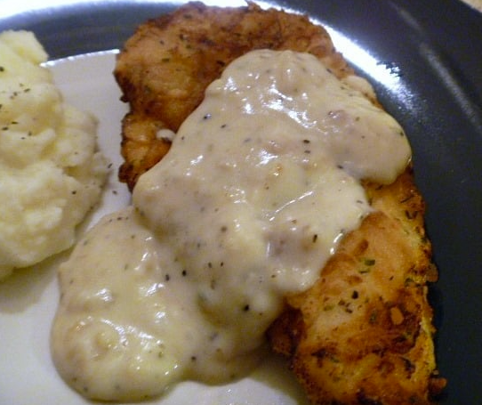 Herb Fried Chicken with Black Pepper Sauce