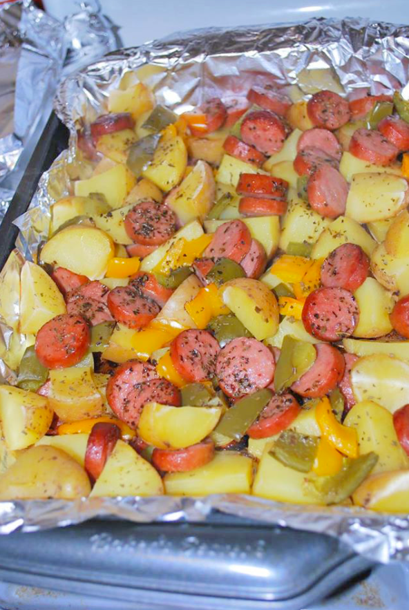 Smoked Sausage and Potato Bake