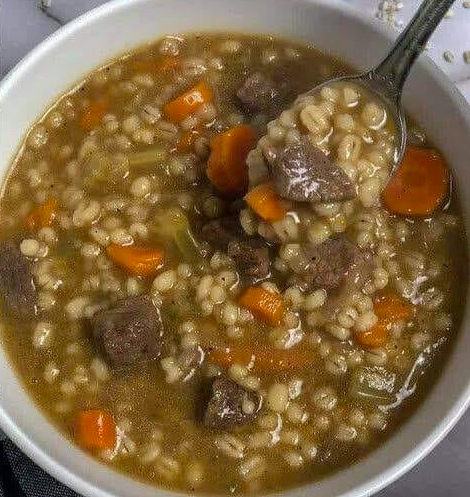 Beef & Barley Soup!!