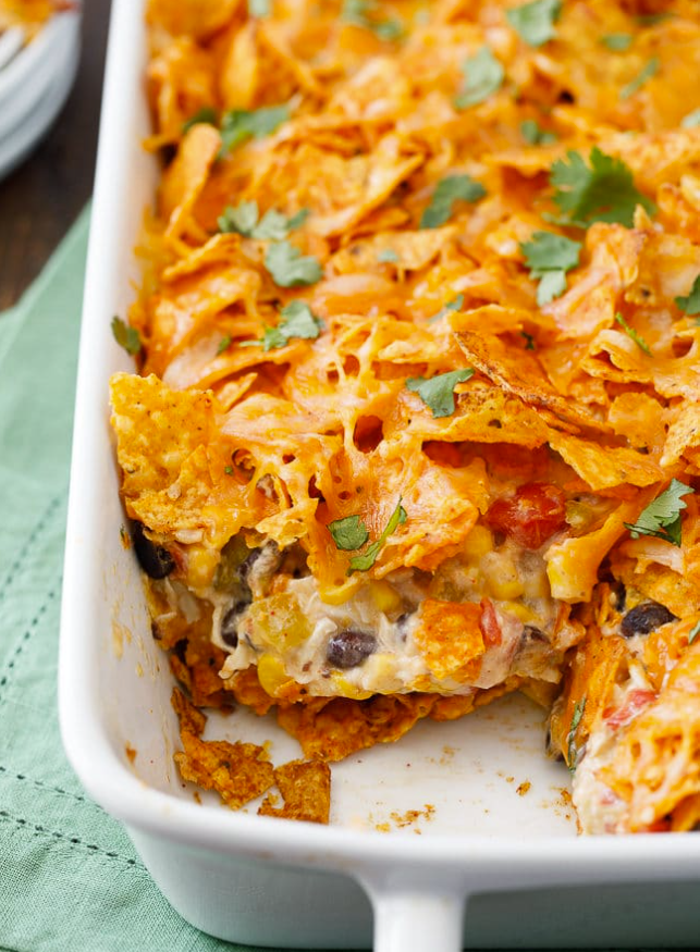 DORITOS CHEESY CHICKEN CASSEROLE EASY RECIPE