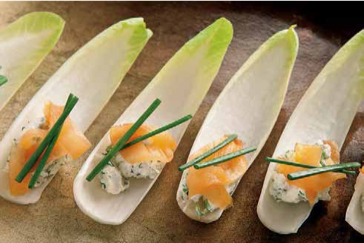 <strong>Endives with smoked salmon</strong>