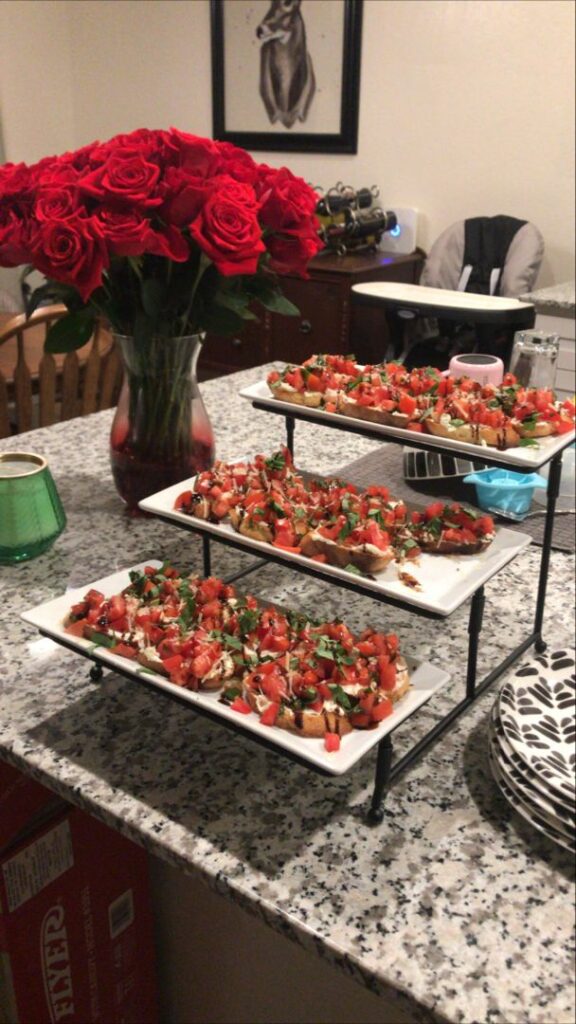 Tomato and Goat Cheese Bruschetta