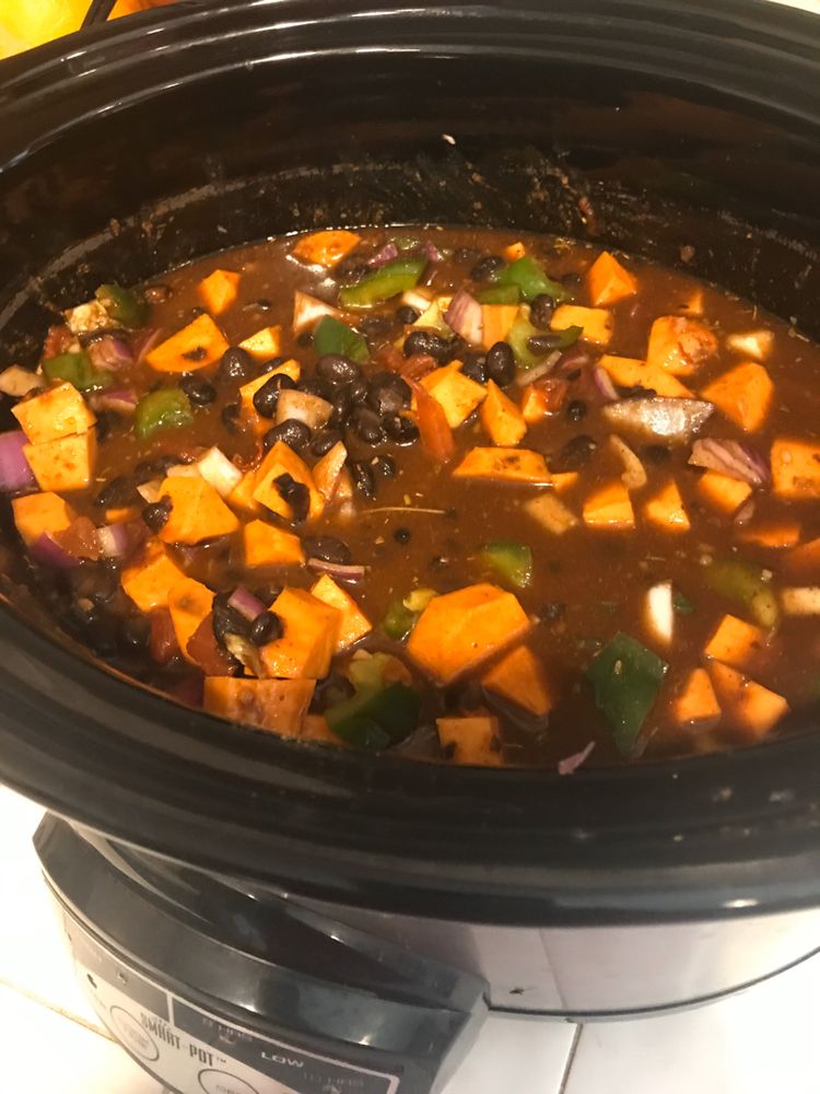 Healthy Sweet Potato and Black Bean Chili