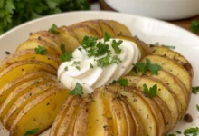 Delightful Sliced Baked Potatoes Recipe - Easy and Crispy