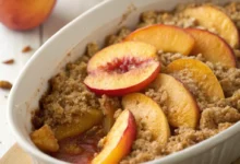Skinny WW Peach Cobbler - Delicious and Healthy Dessert