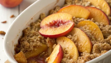 Skinny WW Peach Cobbler - Delicious and Healthy Dessert