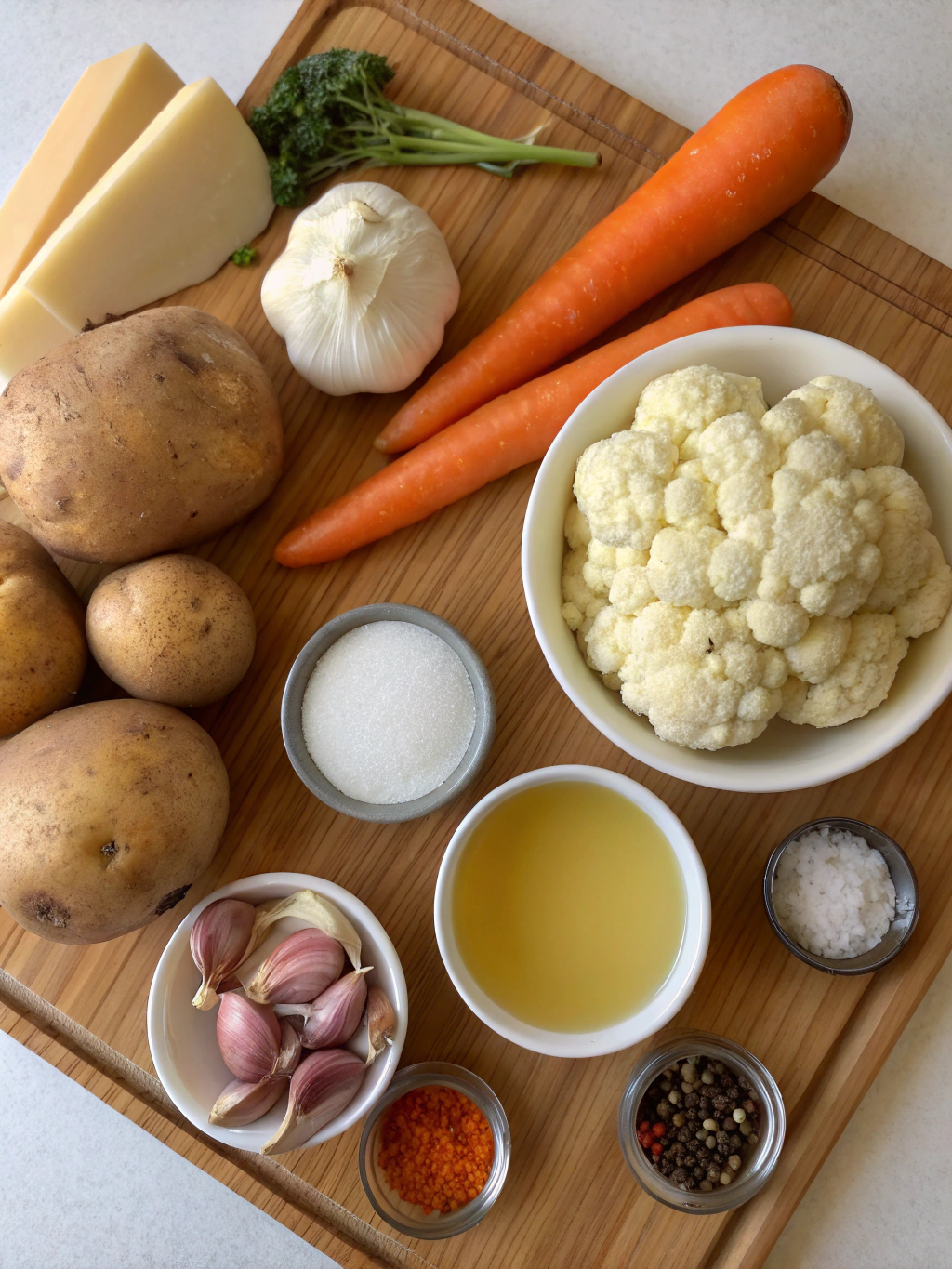 Easy Hearty Slow Cooker Potato Cauliflower Soup - Pioneer COOKERY 2025 ingredients of Slow Cooker Potato Cauliflower Soup Recipe