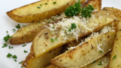 Baked Garlic Parmesan Potato Wedges: Crispy Easy Recipe